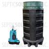 100 Gallon Simplex Polyethylene Pump Station with 1/3 HP Effluent Pump - Part Number 100PPT-13E