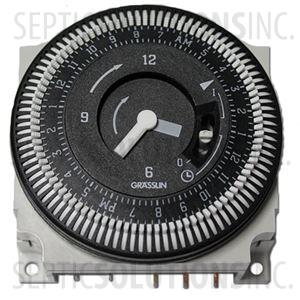 Grasslin FM/1 QTUZH-120 24 Hour Timer with Battery Backup for Aerobic Control Panels