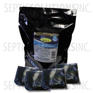 Case of Concentrated Blue Pond Dye Powder in Twenty 4oz Water Soluble Packets