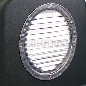Pump Protector™ 8'' Louvered Aluminum Vent Replacement with Rivets