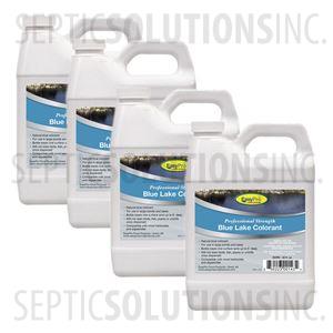 Super Concentrated Caribbean Blue Pond Dye Liquid in Four 1 Quart Bottles