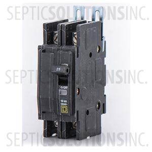 Square D QOU225 2 Pole Circuit Breaker - 230VAC, 25 Amps