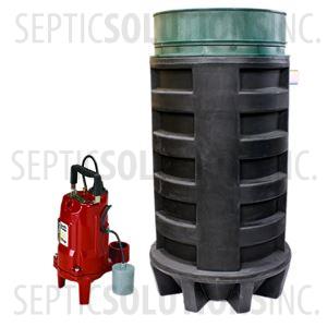100 Gallon Polyethylene Pump Station with 1.0 HP Residential Grinder Pump