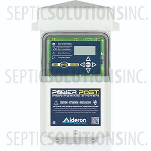 Alderon PowerPost Pedestal Simplex Pump Control Panel with Integrated High Water Alarm for Timed Dose or Demand Dose