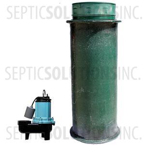 120 Gallon Simplex Fiberglass Pump Station with 1/2 HP Sewage Ejector Pump