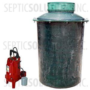 300 Gallon Pump Station with 1.0 HP Residential Grinder Pump