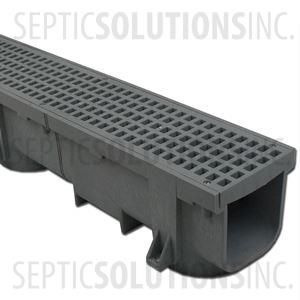 Polylok Heavy Duty Trench/Channel Drain - Six Pack of 4 ft Sections (Grey)