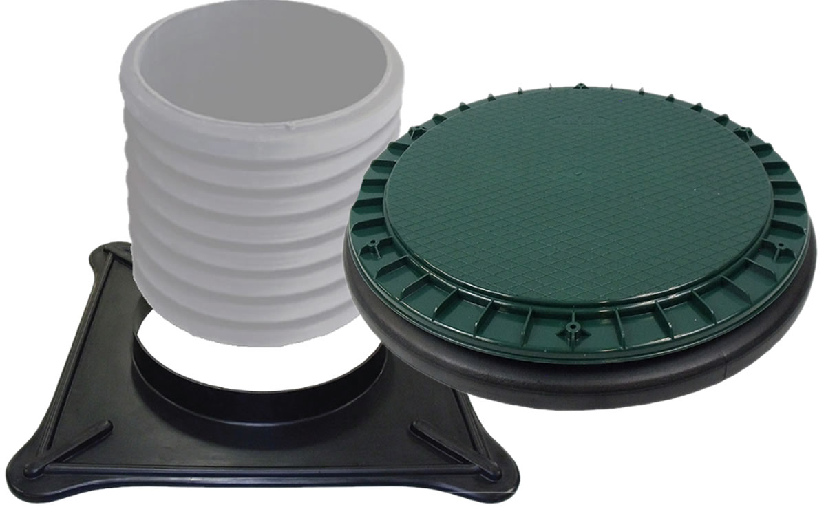 Corrugated Pipe Covers - Lids and Adapters For Corrugated Pipe