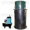 70 Gallon Simplex Fiberglass Pump Station with 1/2 HP Sewage Ejector Pump - Part Number 2153-12S