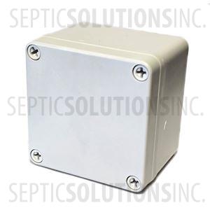 Small IP65 Junction Box - 4" x 4" x 2", 4 Cord Grips